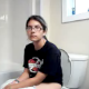 A girl with glasses sets up a camera in a bathroom to record her morning shit. Pooping sounds are clearly audible with a nice, wet splat, some peeing, with followup wet farts and squishy sounds. She proceeds to pee and then wipes her ass.